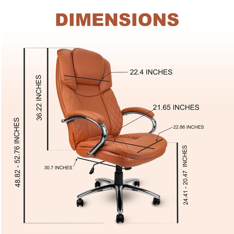 Latitude Run Big and Tall Executive Office Chair 400lbs